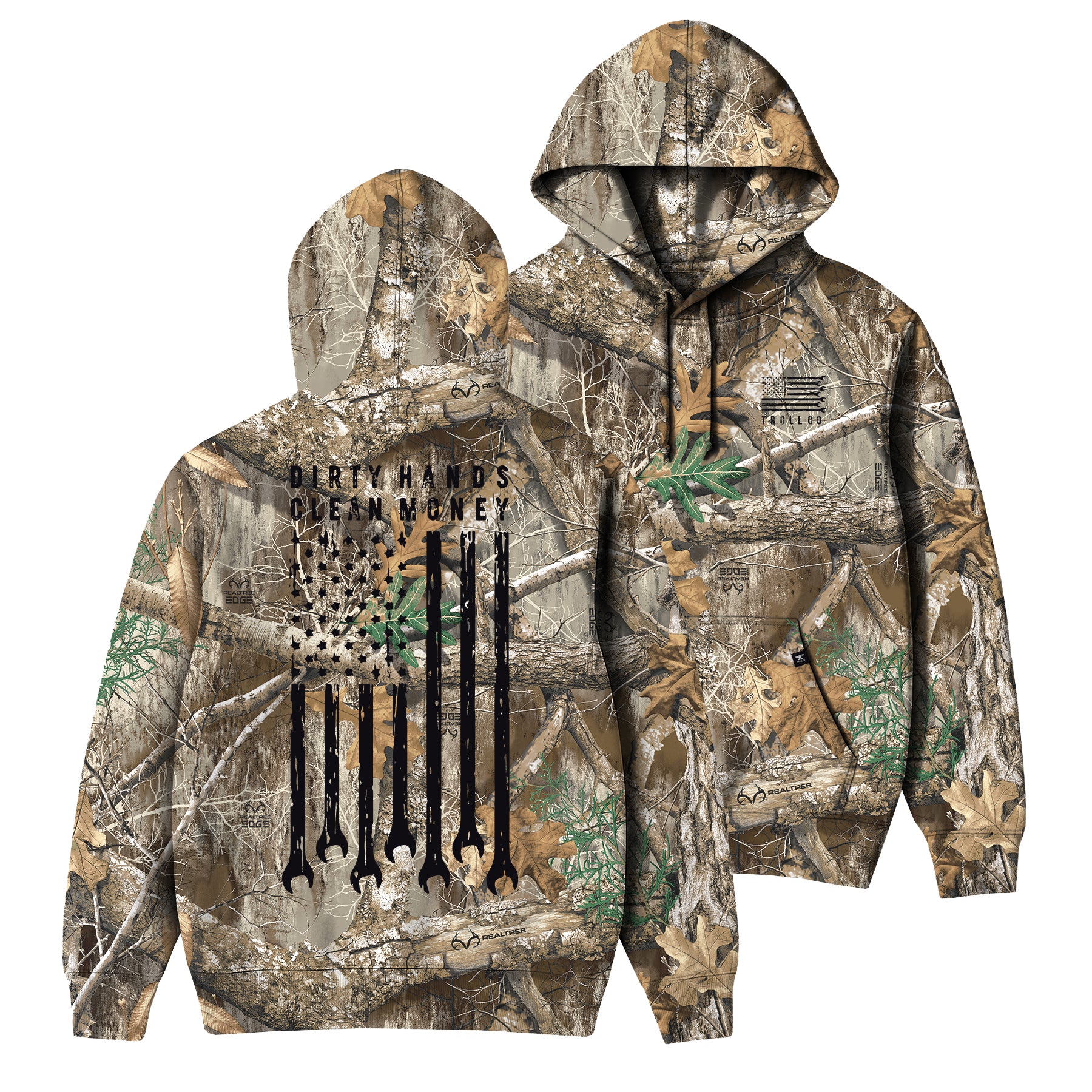 Men's DHCM Flagship RealTree Hoodie - Color: Edge
