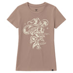 Women's Skull Acres T-Shirt - Color: Taupe