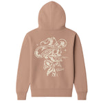 Women's Skull Acres Hoodie - Color: Taupe