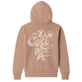 Women's Skull Acres Hoodie - Color: Taupe