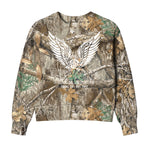 Women's DHCM Grounded RealTree Crewneck - Color: Edge