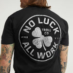 Men's NOLAW Broken Clover T-Shirt | Color: Black/White