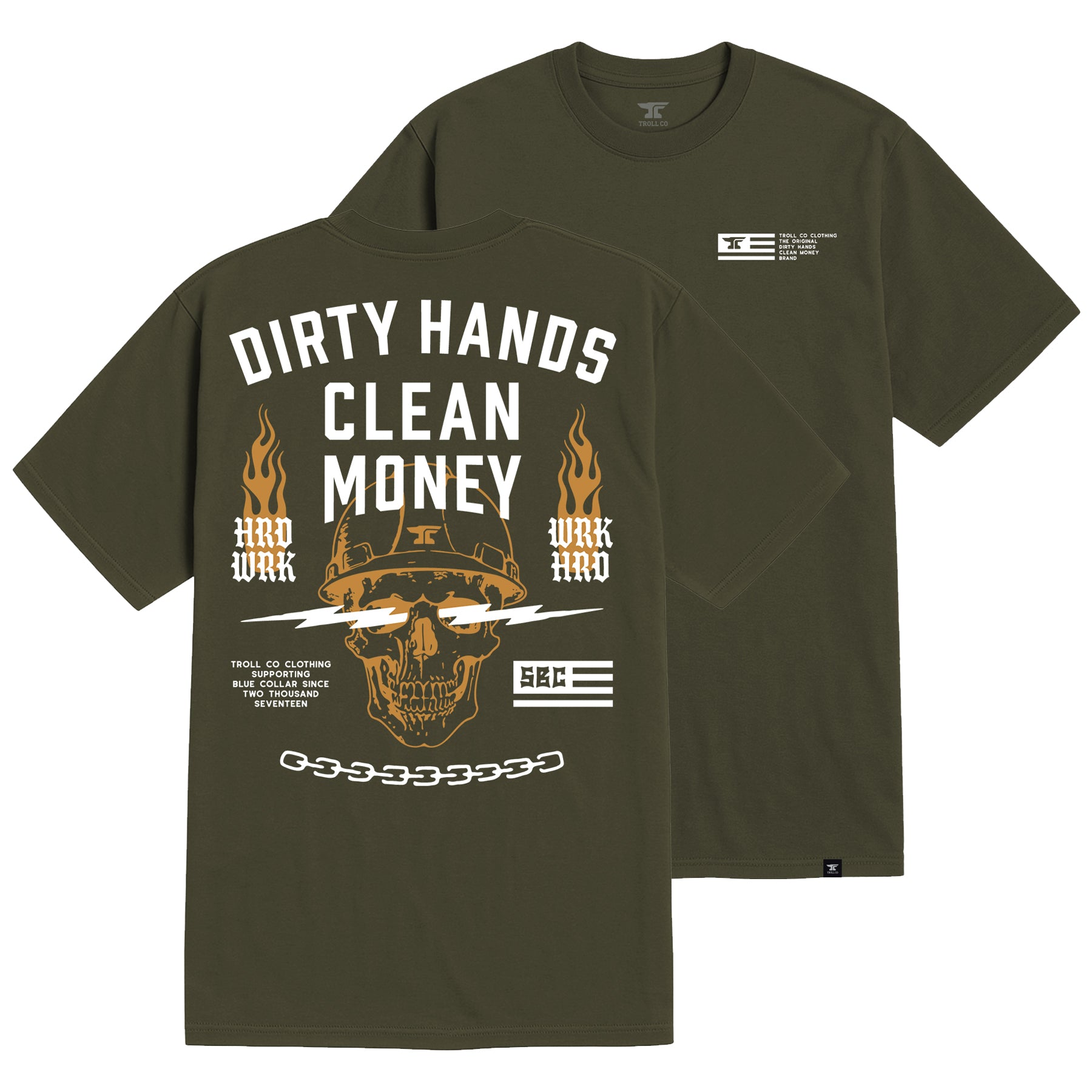 Men's DHCM Firebolt T-Shirt | Color: Military Green