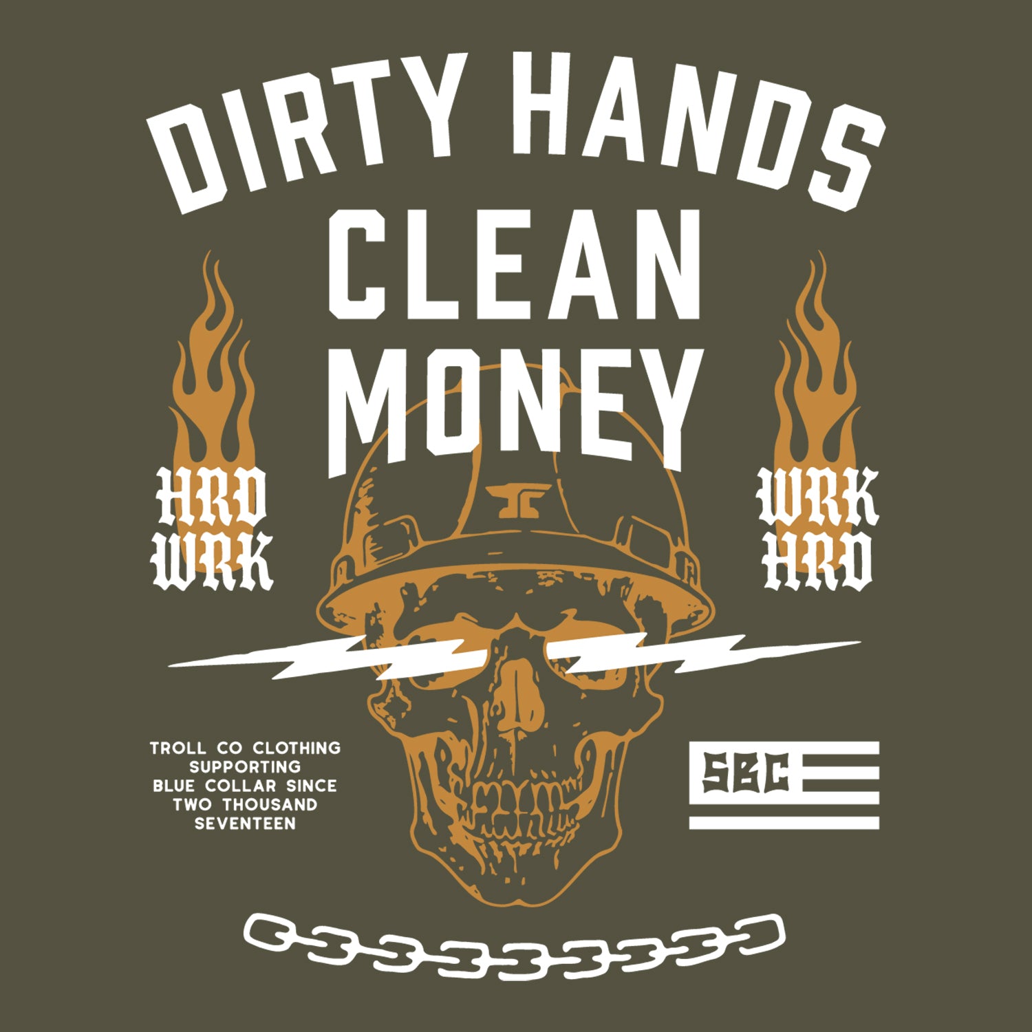 Men's DHCM Firebolt T-Shirt | Color: Military Green