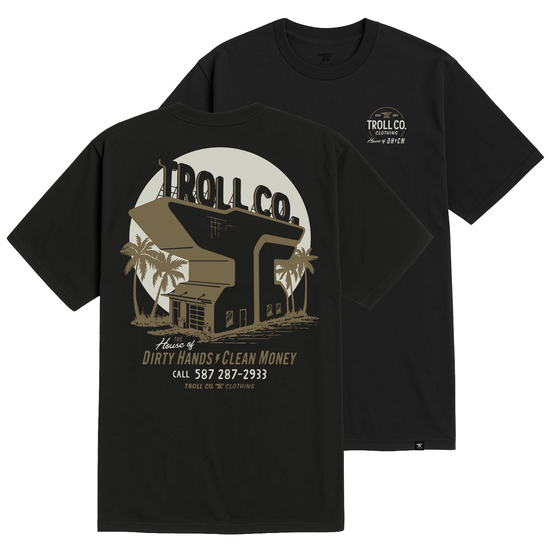 Men's House of DHCM T-Shirt | Color: Black