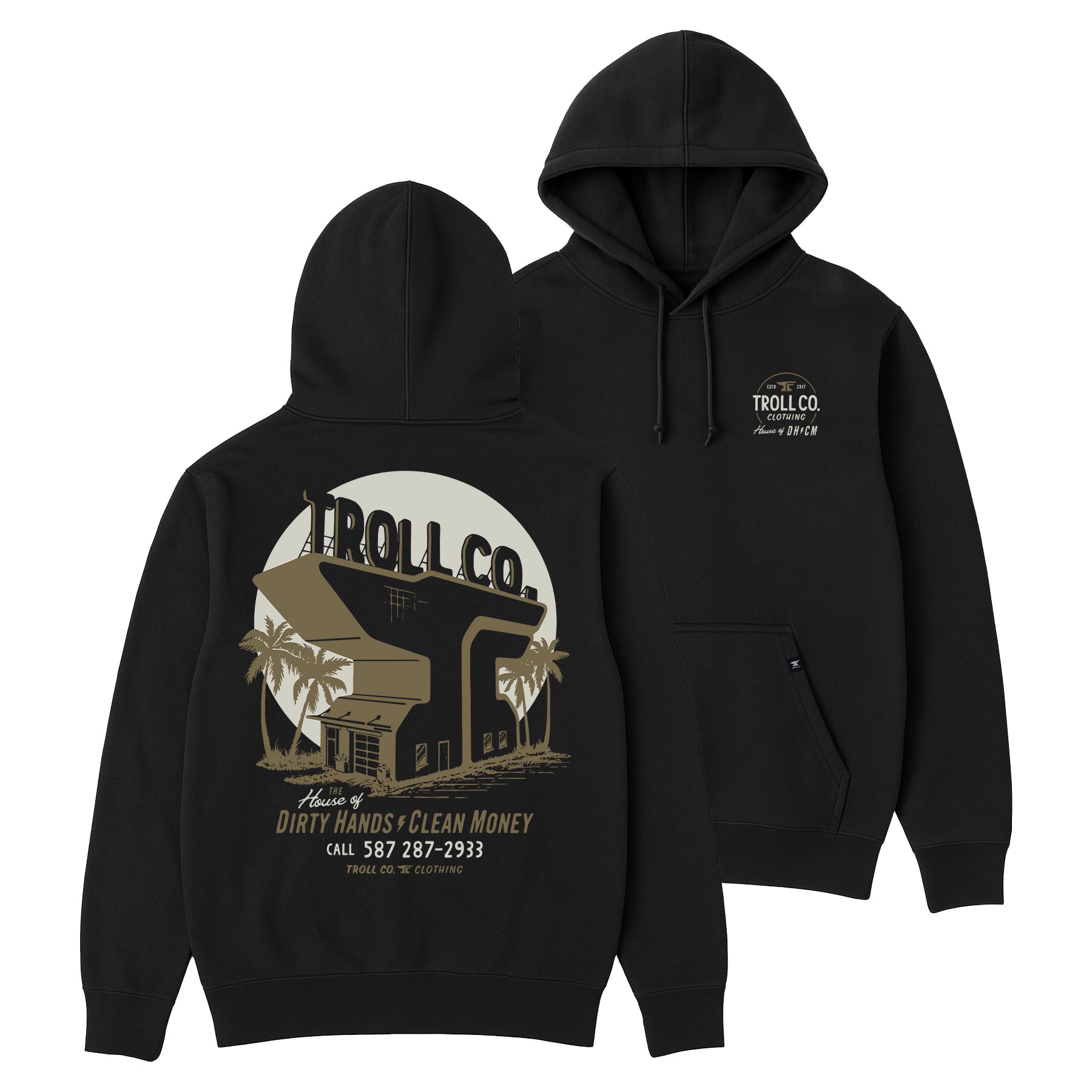 Men's House of DHCM Hoodie | Color: Black