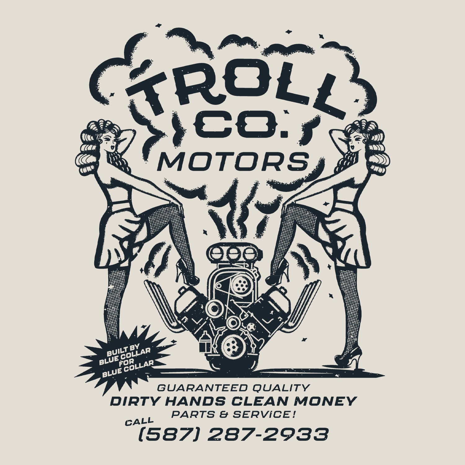 Men's Troll Co Motors T-Shirt | Color: Sand