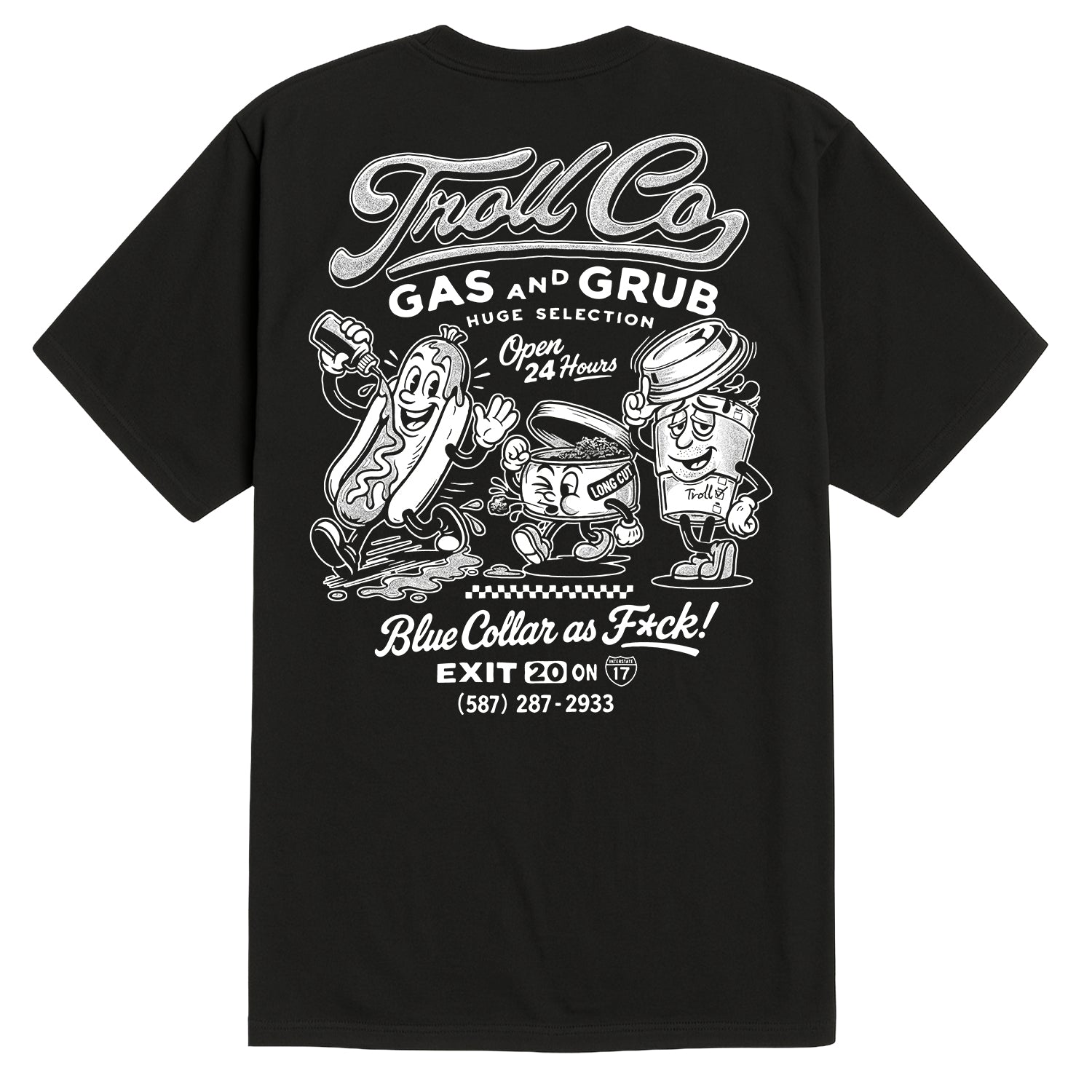 Men's Gas and Grub T-Shirt | Color: Black