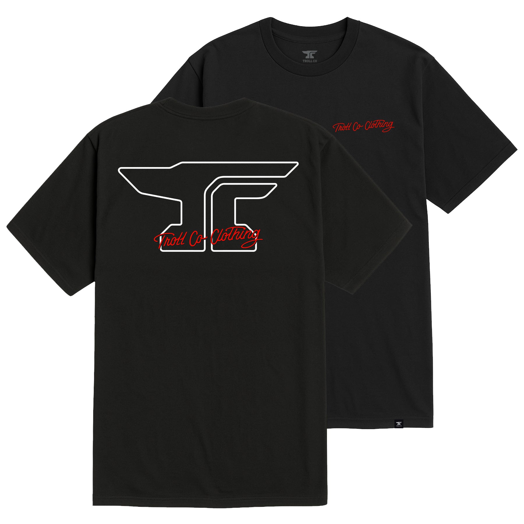 Men's Anvil Scripted T-Shirt | Color: Black