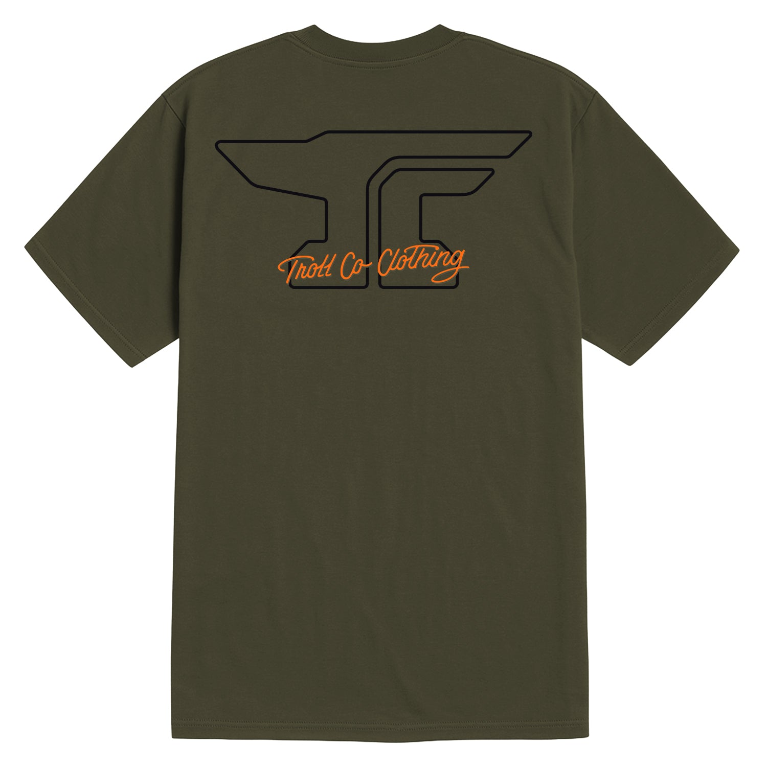 Men's Anvil Scripted T-Shirt | Color: Military Green
