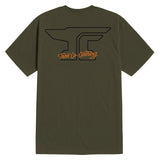 Men's Anvil Scripted T-Shirt | Color: Military Green