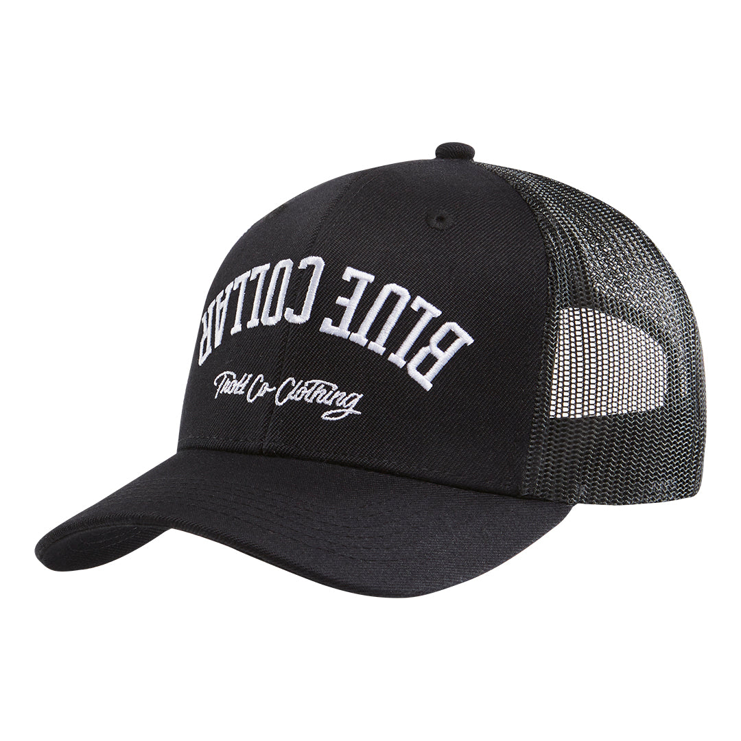 BC Bottoms Up Curved Brim Trucker Hat | Color: Black
