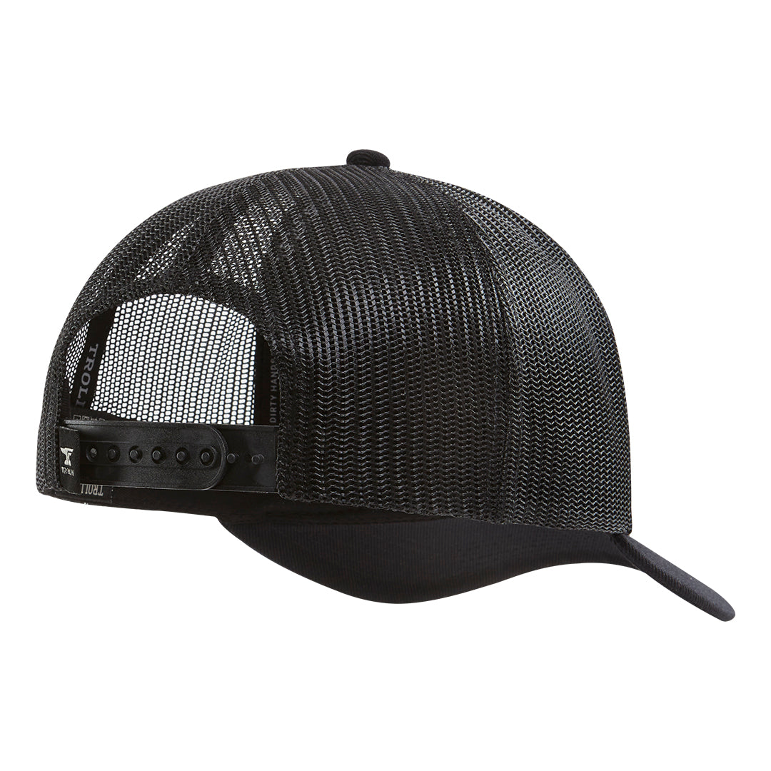 DHCM Wrench Curved Brim Trucker Hat | Color: Black