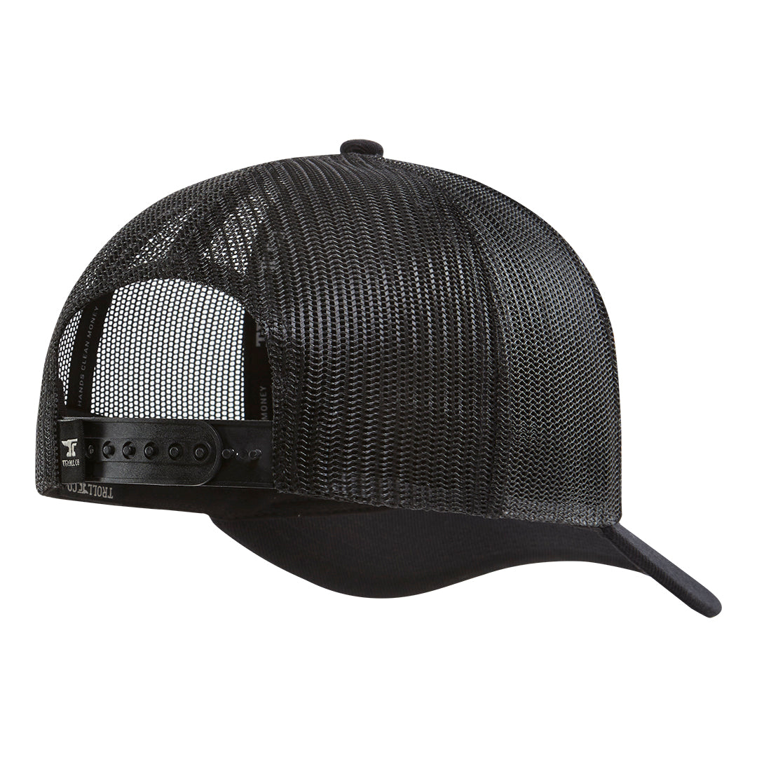 I Anvil Blue Collar Curved Brim Trucker Hat | Color: Black