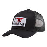 I Anvil Blue Collar Curved Brim Trucker Hat | Color: Black
