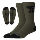 DHCM Forged Crew Sock Anvil 3 Pack | Color: Black/White/Military Green