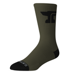 DHCM Forged Crew Sock Anvil 3 Pack | Color: Black/White/Military Green