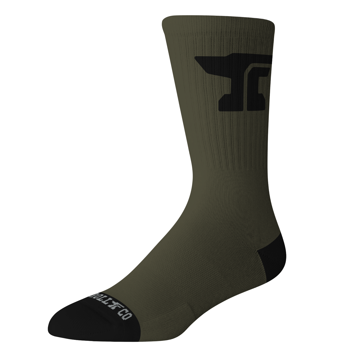 DHCM Forged Crew Sock Anvil 3 Pack | Color: Black/White/Military Green