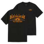 Men's Blue Collar Sun T-Shirt - Color: Black