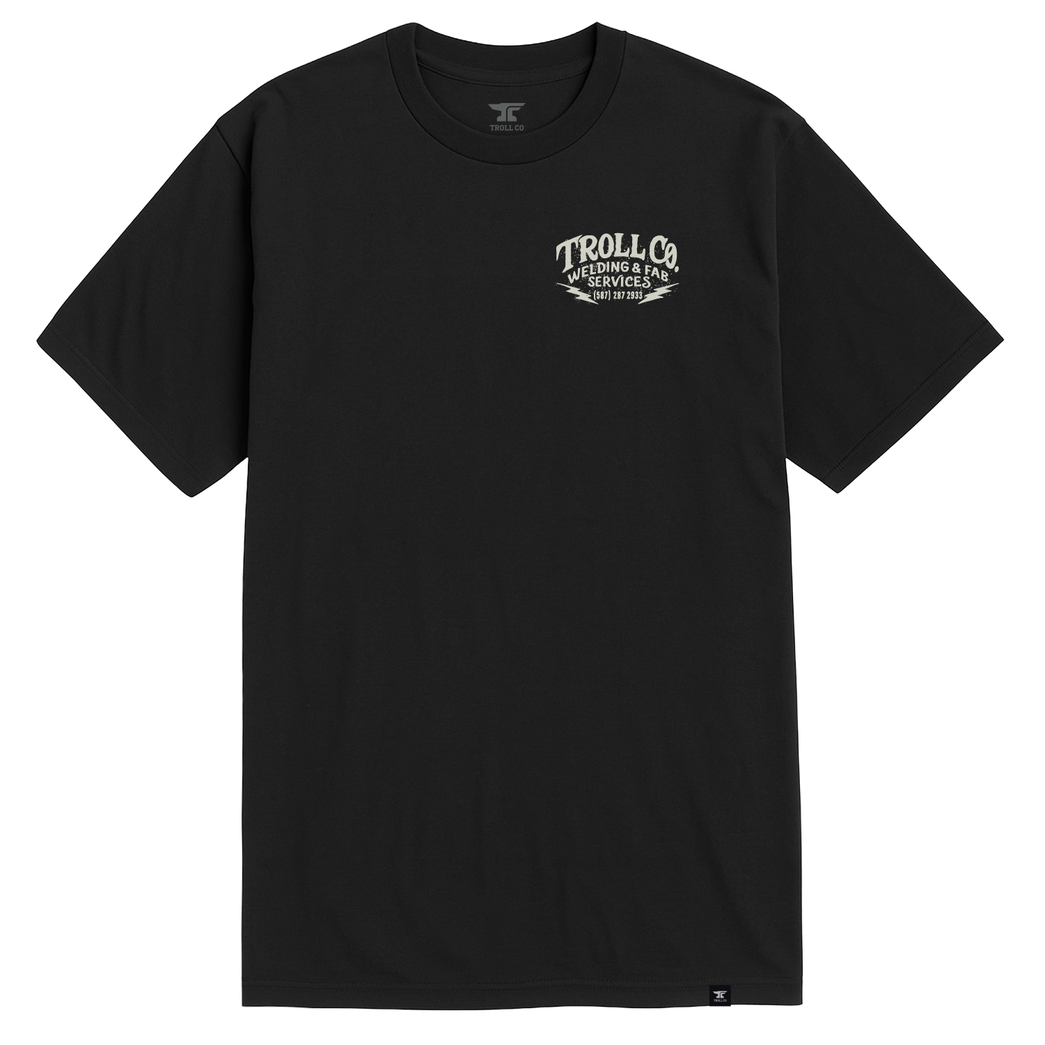Men's Welders Dog USA T-Shirt - Color: Black