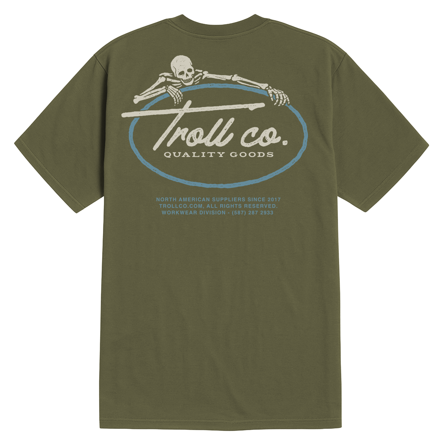 Men's Quality Goods T-Shirt - Color: Military Green