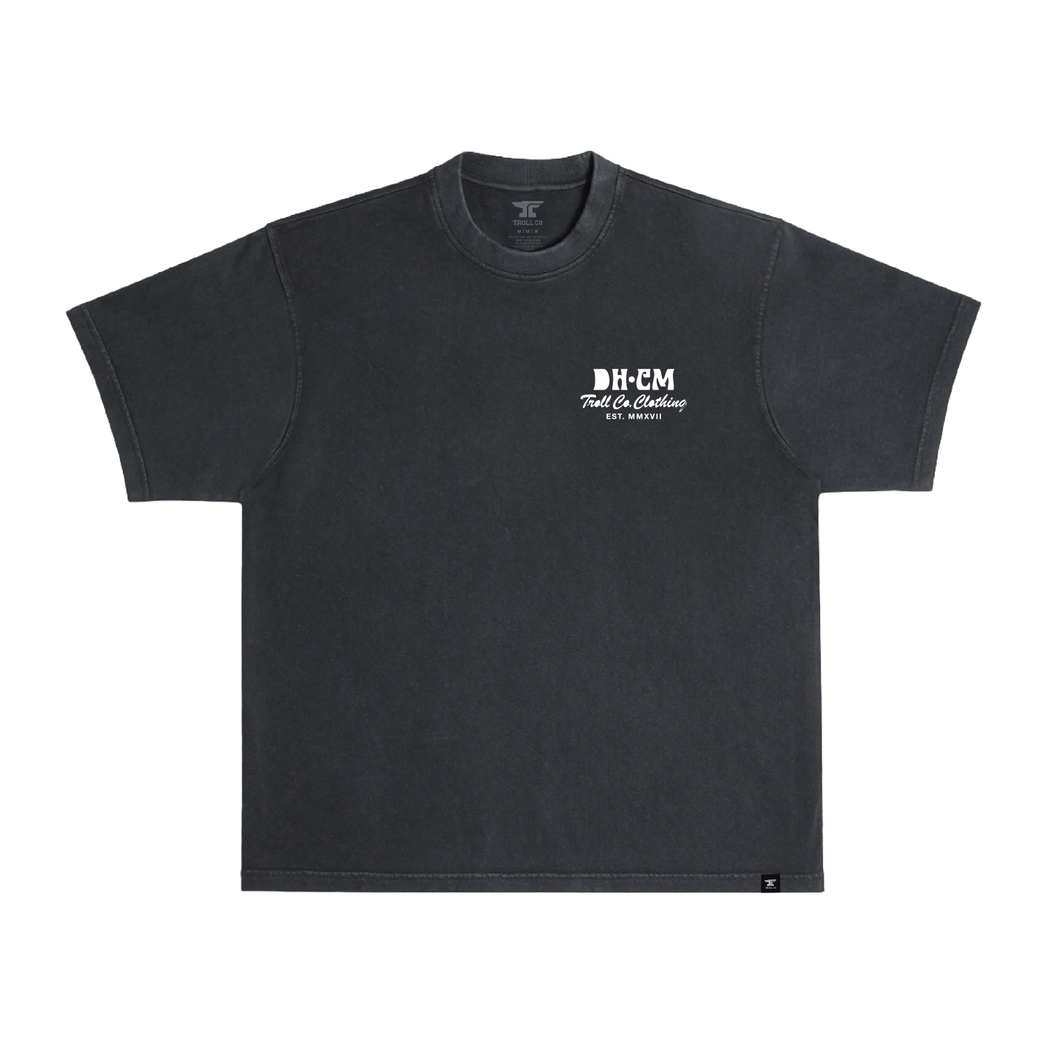 Men's DHCM Clutch Heavyweight Pigment Dye T-Shirt - Color: Black