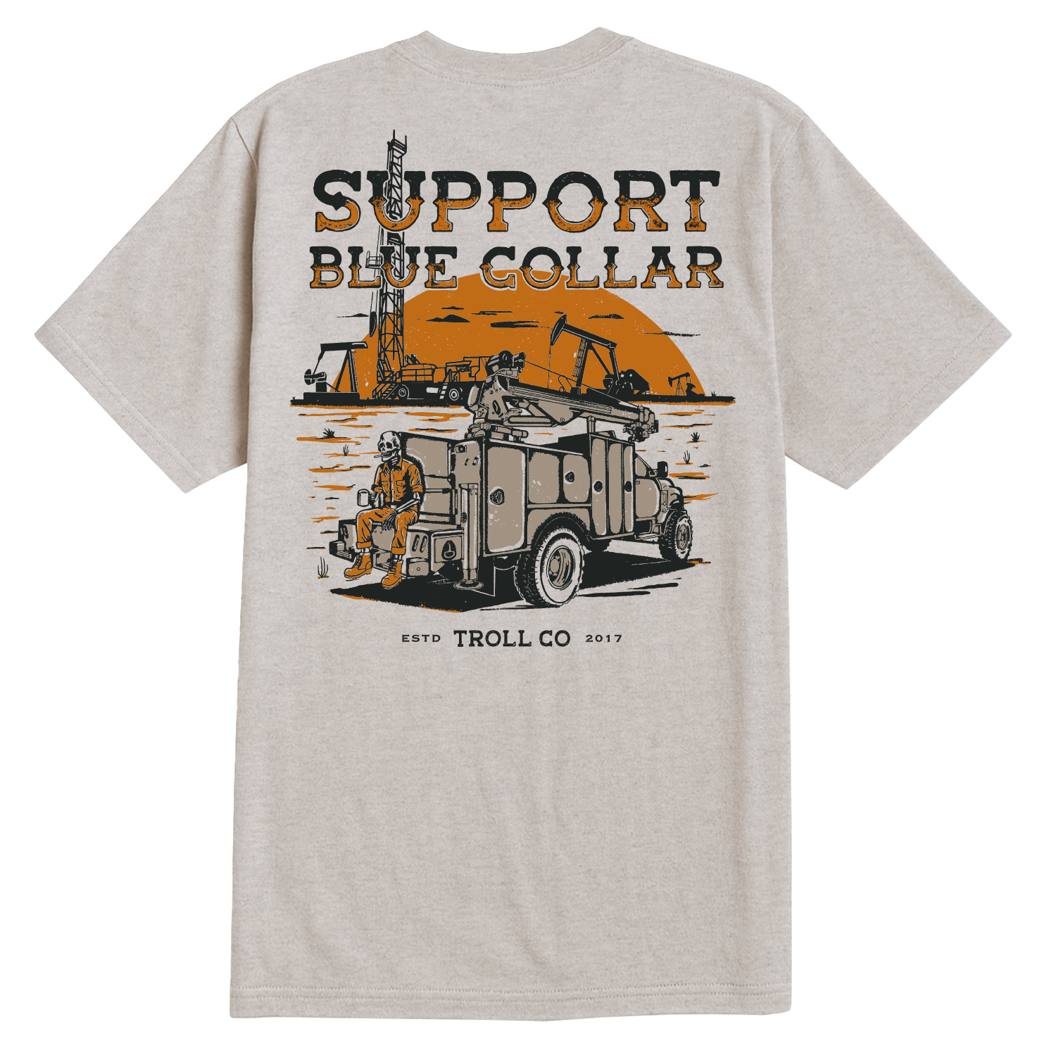 Men's SBC Oil Rig T-Shirt - Color: Sand Heather