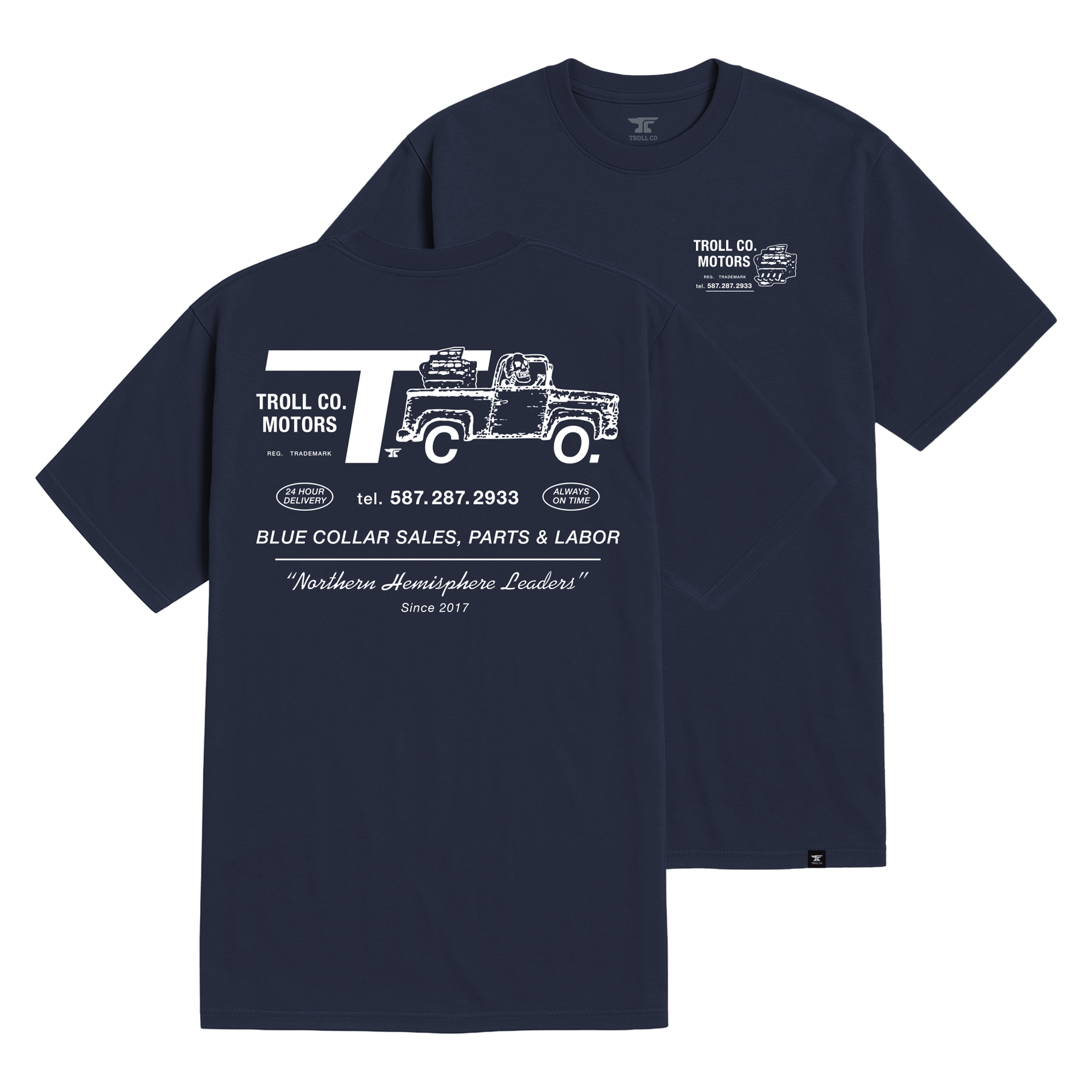 Men's TCO Motors T-Shirt - Color: Navy