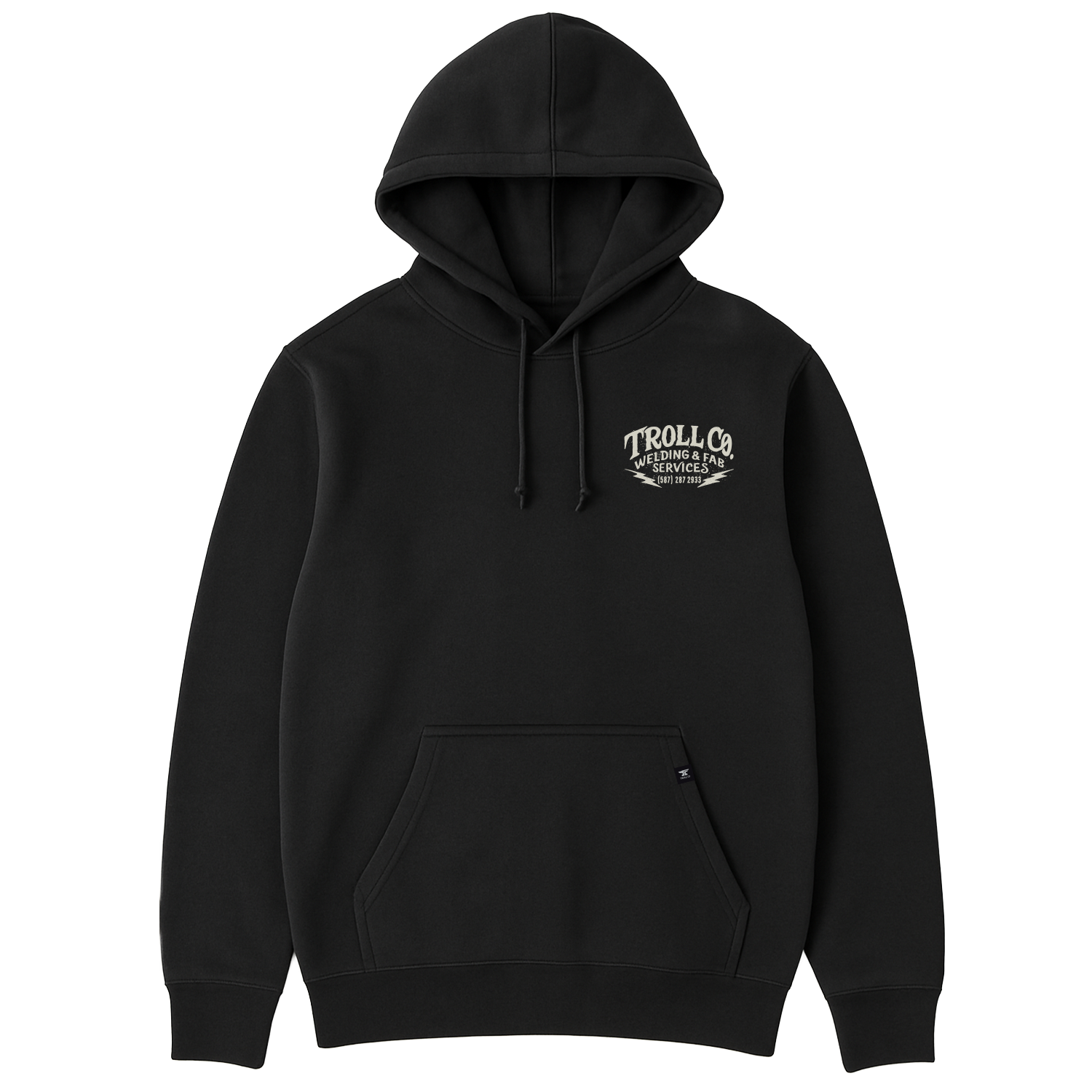 Men's Welders Dog USA Hoodie - Color: Black