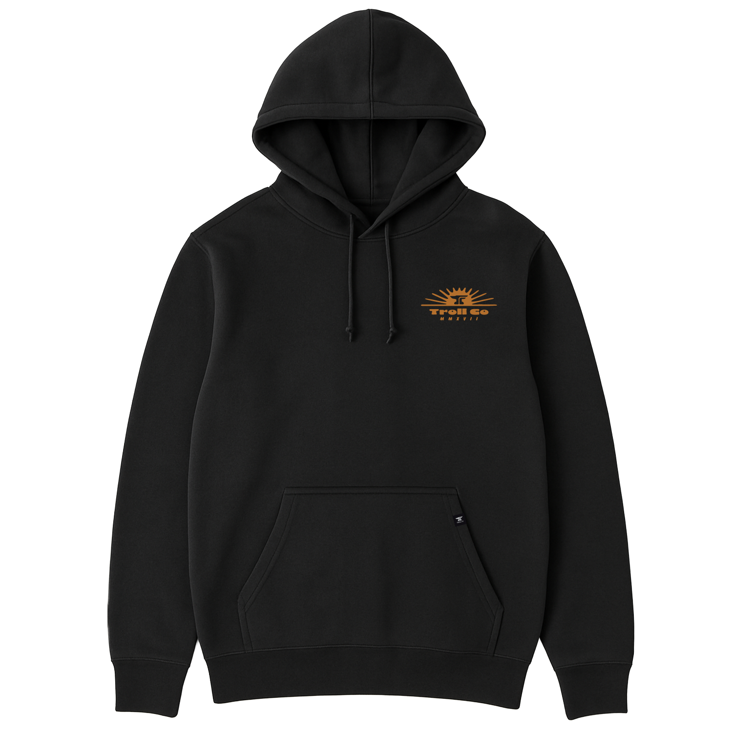 Men's Blue Collar Sun Hoodie - Color: Black