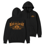 Men's Blue Collar Sun Hoodie - Color: Black