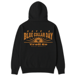 Men's Blue Collar Sun Hoodie - Color: Black