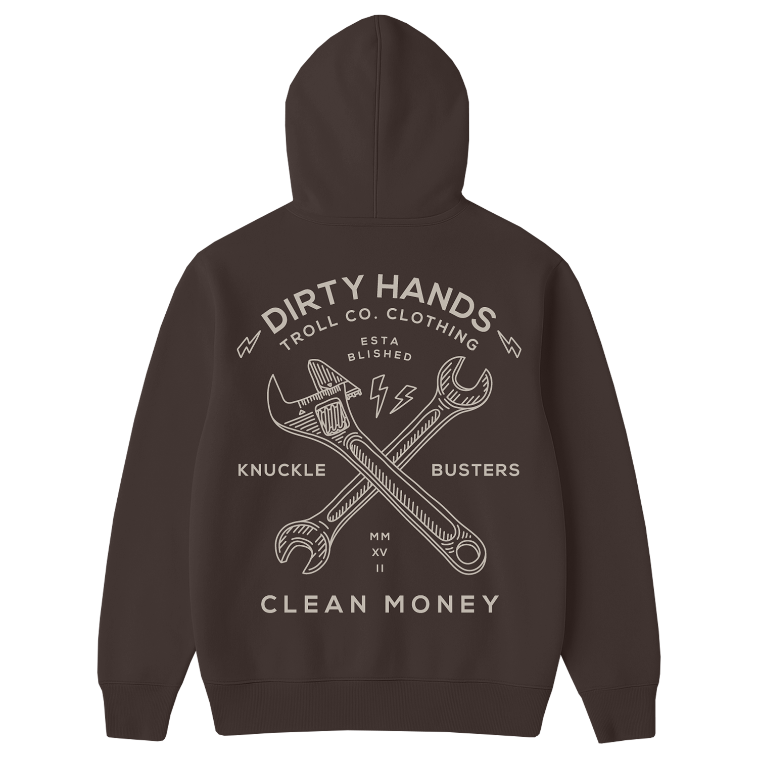 Men's DHCM Twisting Wrenches Hoodie - Color: Brown