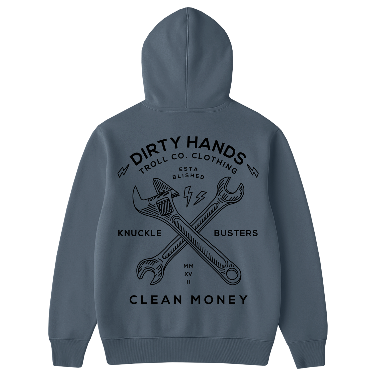Men's DHCM Twisting Wrenches Hoodie - Color: Slate Blue