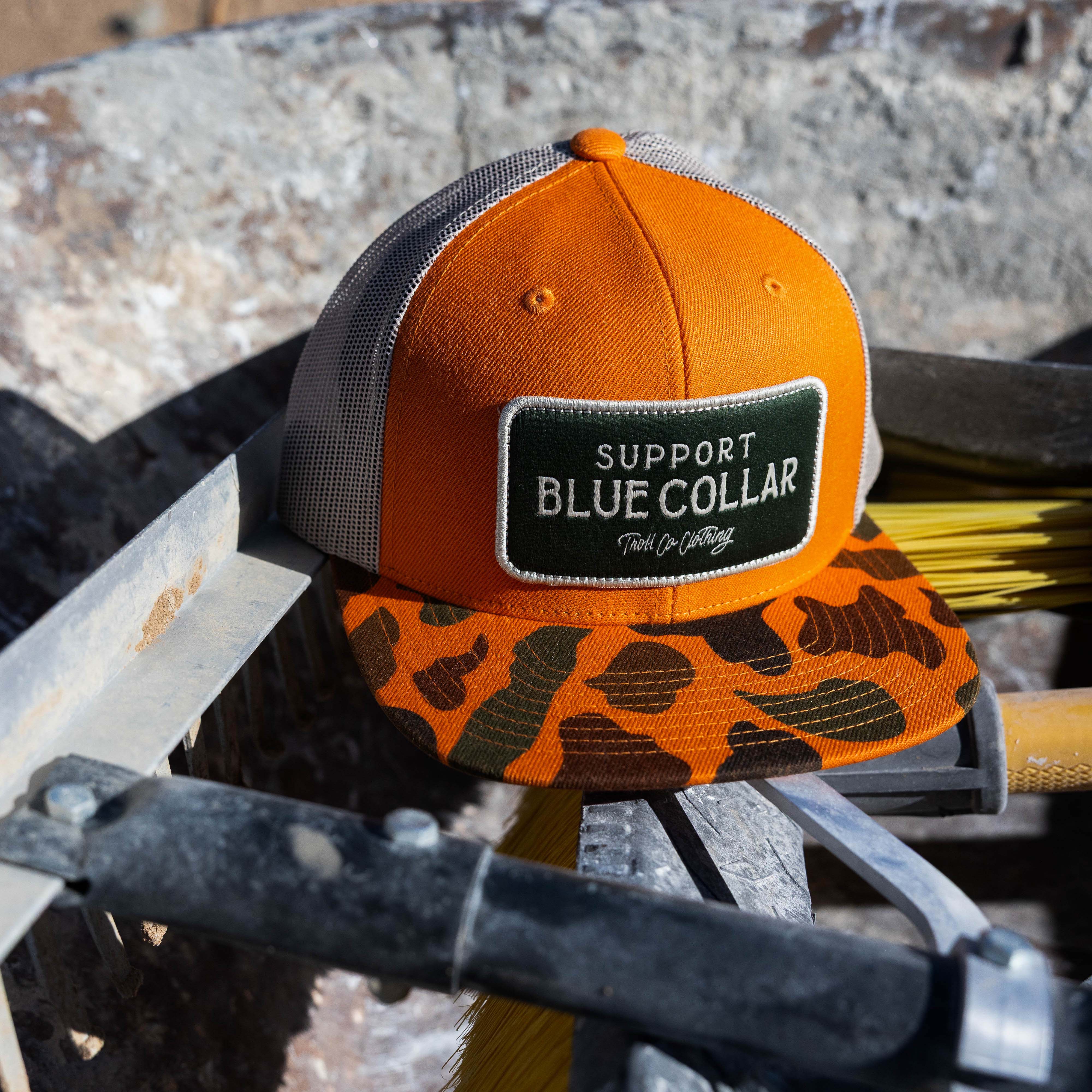 SBC Barricade Trucker Hat | Color: Orange Camo Tan