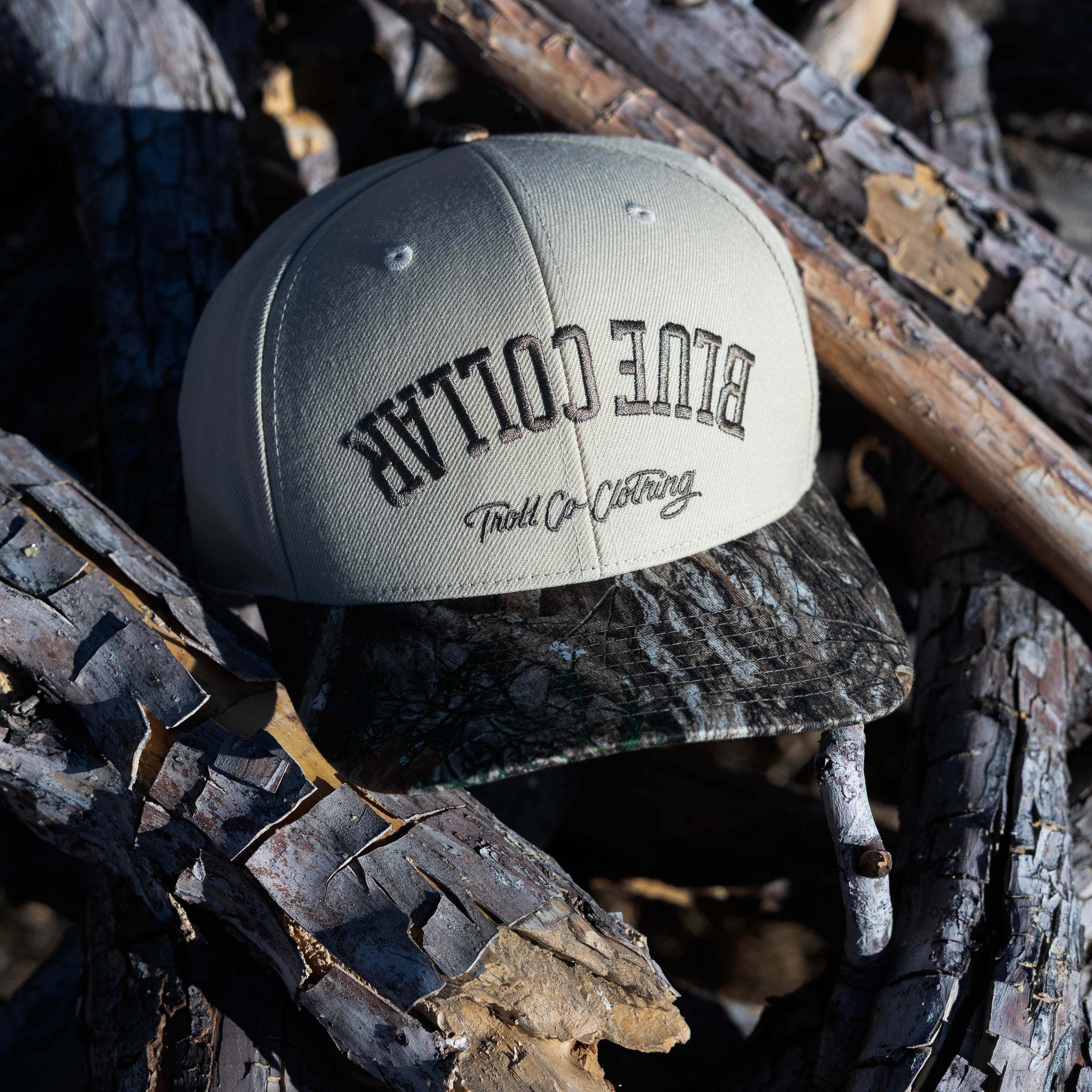 BC Bottoms Up Realtree® Curved Brim Hat - Color: Tan Black