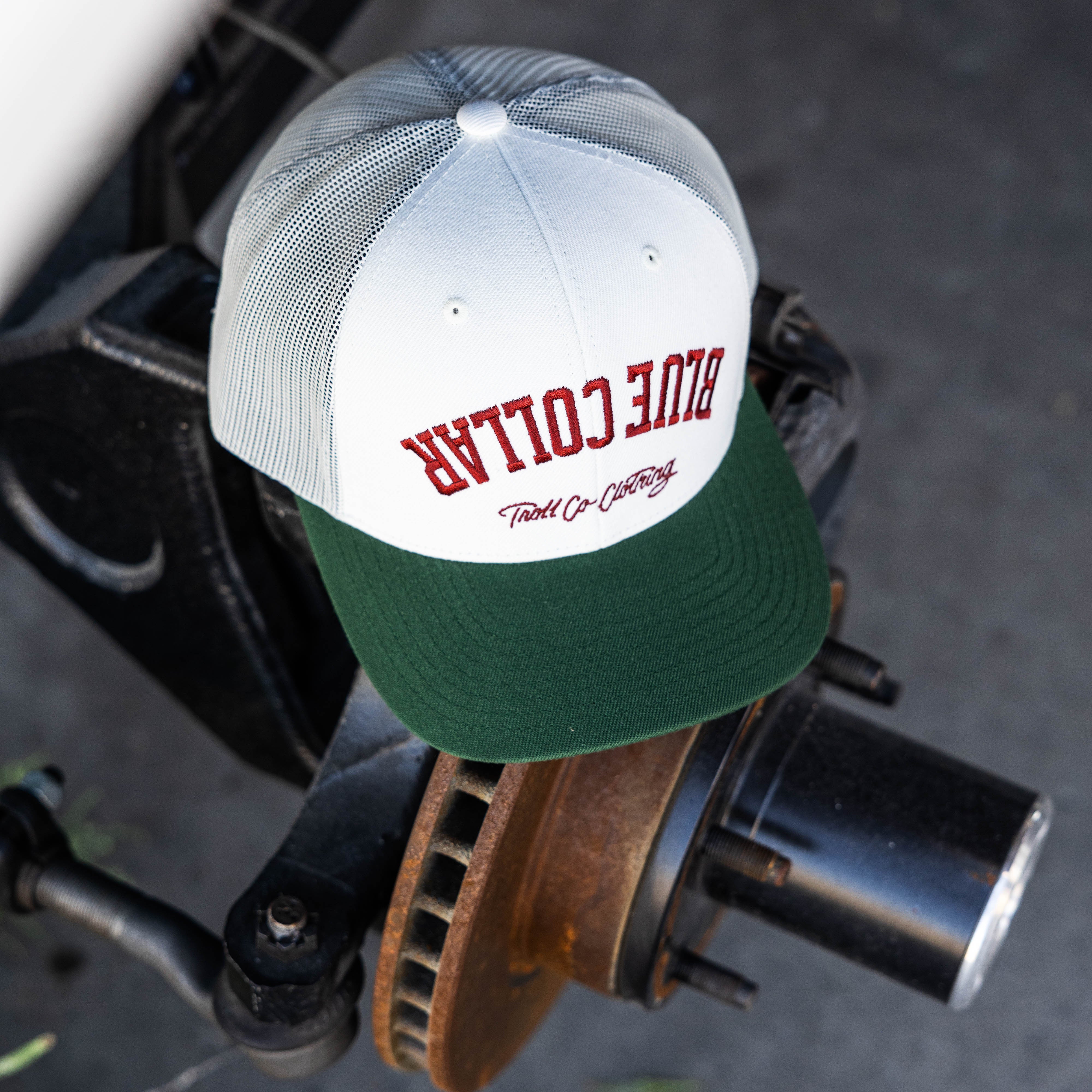 BC Bottoms Up Curved Brim Trucker Hat | Color: Natural Pine