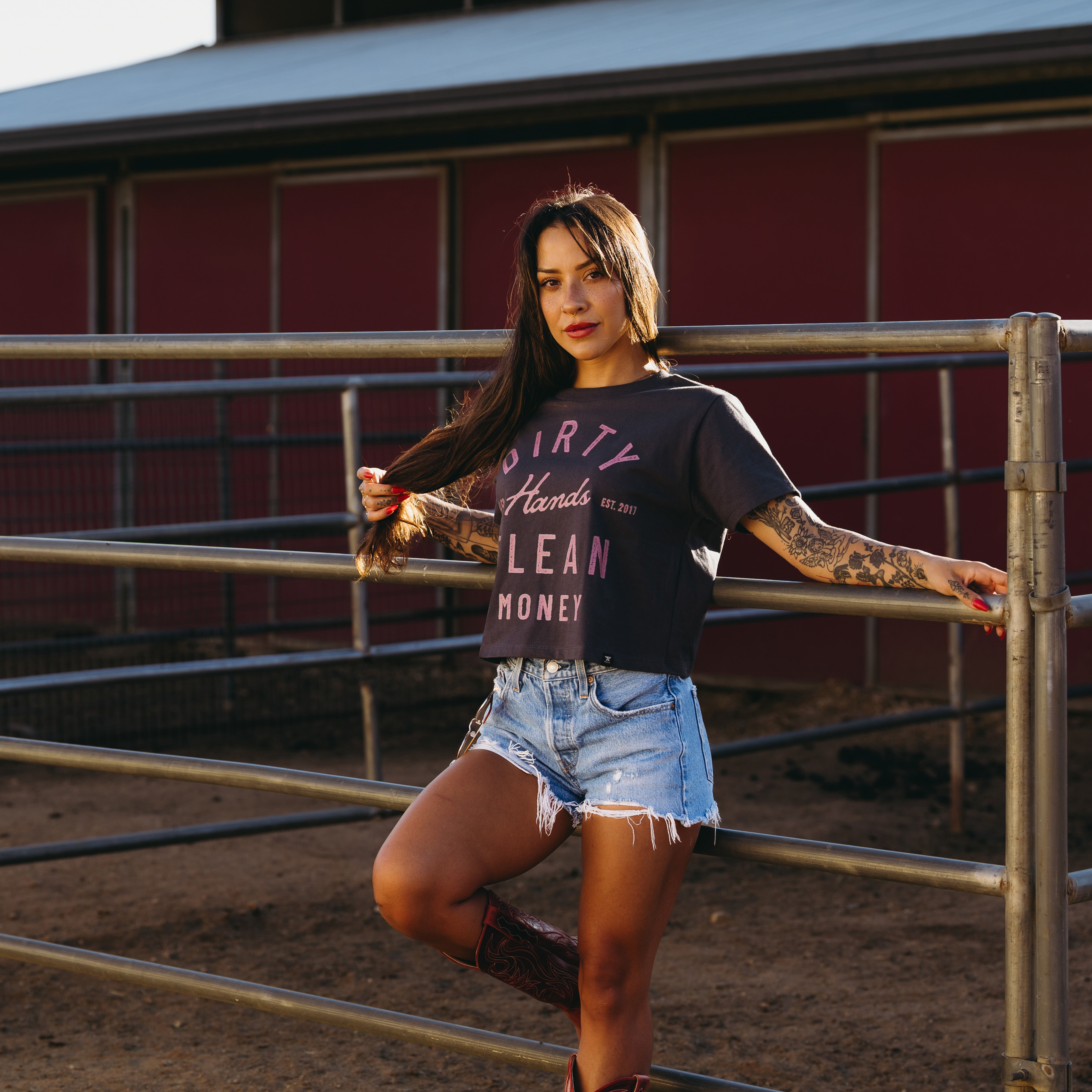Women's DHCM Juno Heavyweight Boxy T-Shirt | Color: Graphite