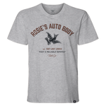 Women's Rosie's Auto Body T-Shirt - Color: Gray Heather
