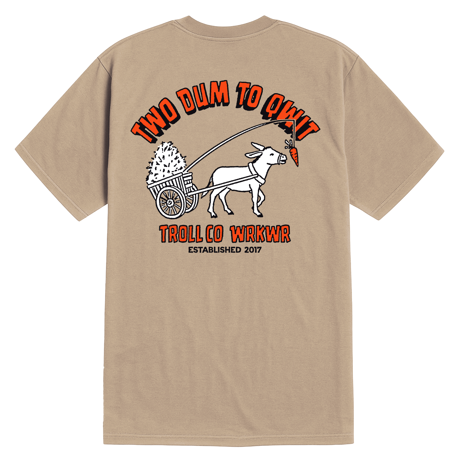 Men's Two Dum T-Shirt - Color: Tan