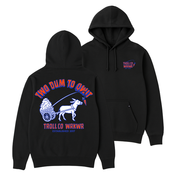 Men's Two Dum Hoodie - Black | Troll Co.