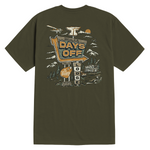 Men's Days Off Lodge T-Shirt | Color: Military Green