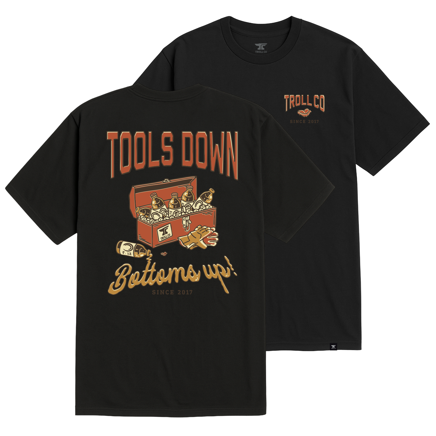 Men's Tools Down T-Shirt - Color: Black