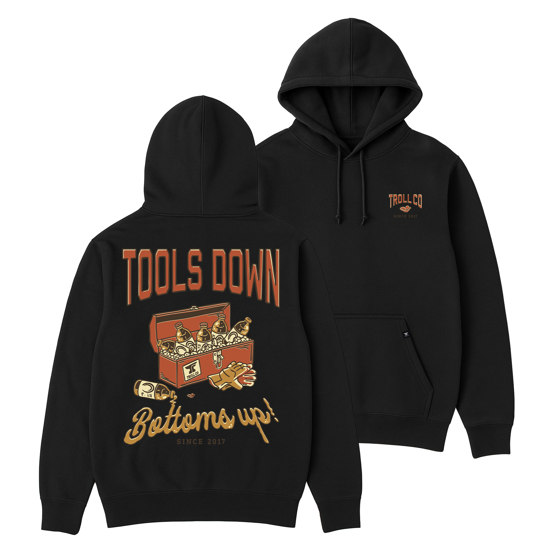 Men's Tools Down Hoodie - Color: Black