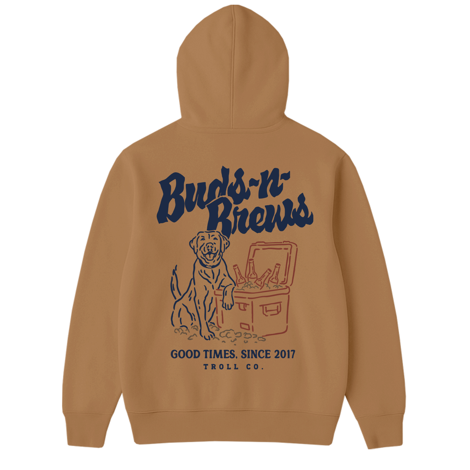 Men's Buds N Brews Hoodie - Color: Toasted Coconut
