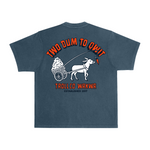 Men's Two Dum Heavyweight Pigment Dye T-Shirt - Color: Midnight Navy