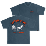 Men's Two Dum Heavyweight Pigment Dye T-Shirt - Color: Midnight Navy