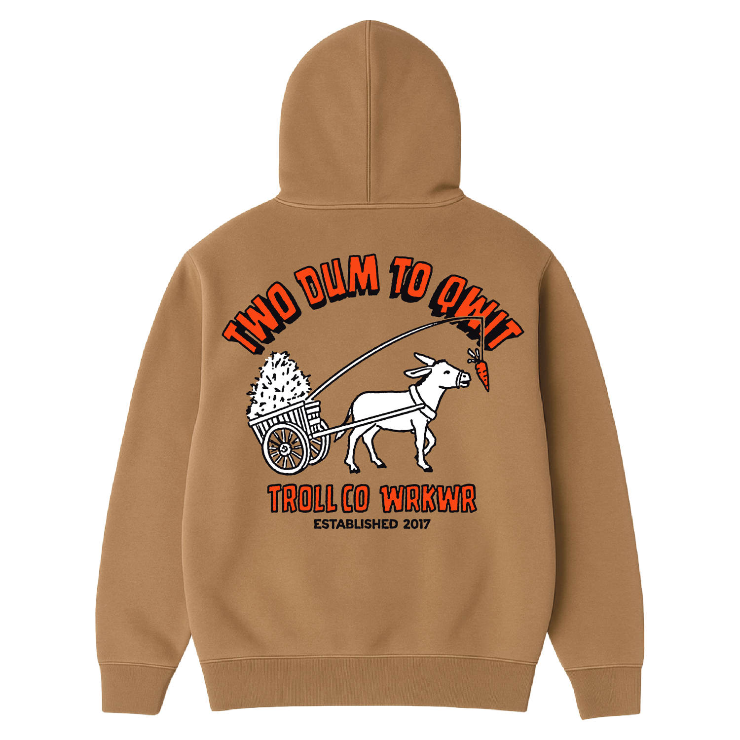Men's Two Dum Hoodie - Color: Toasted Coconut