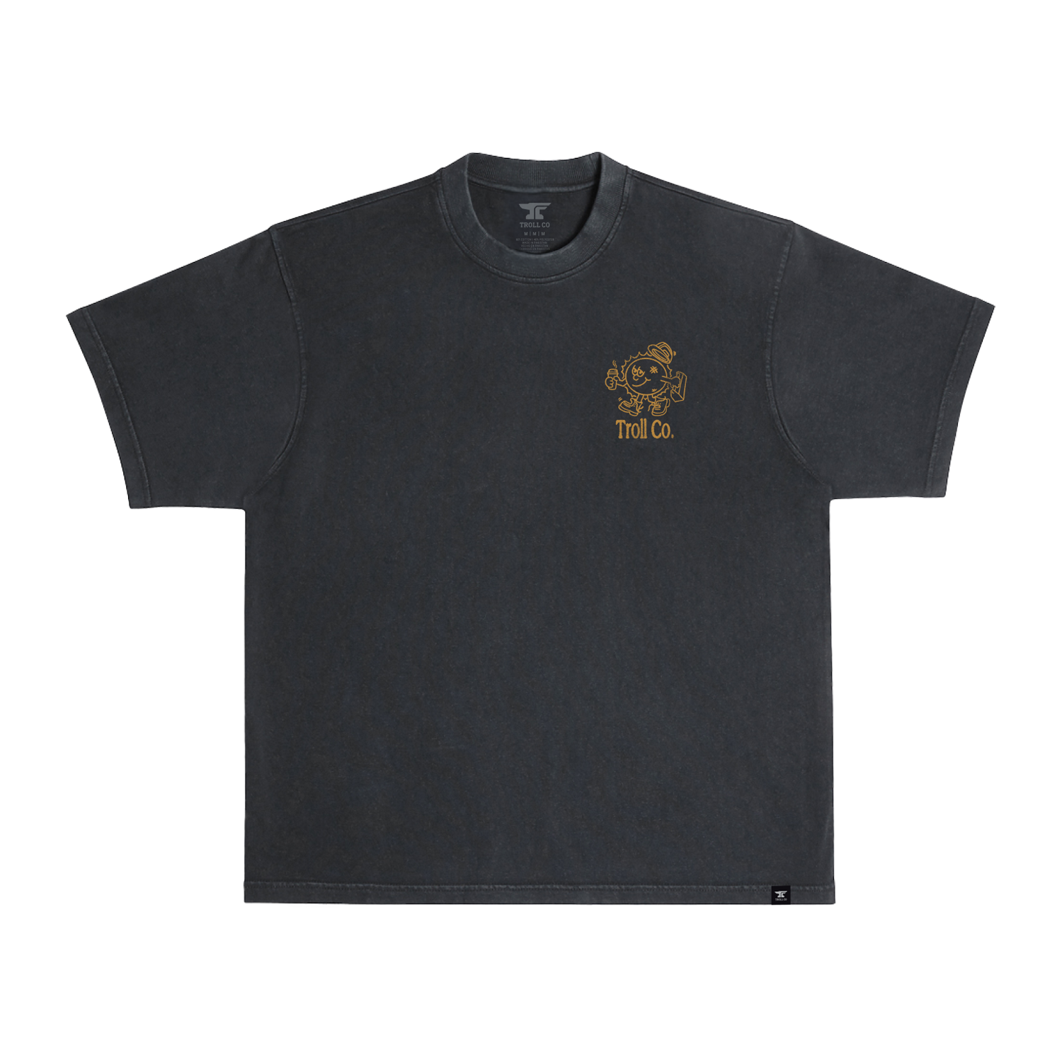 Men's Coffee Day Heavyweight Pigment Dye T-Shirt - Color: Black