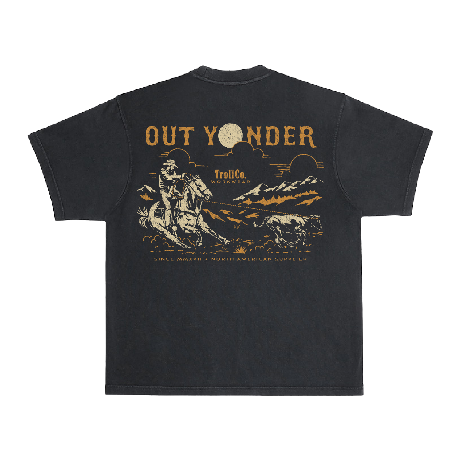 Men's Out Yonder Heavyweight Pigment Dye T-Shirt | Color: Black